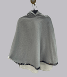 SA Grey Hooded Poncho