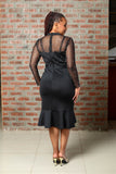 Black Pearl Lace Dress