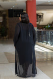 Black Plain Chiffon Cover up