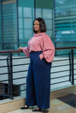 SA Mesa Rose Puff Sleeved top