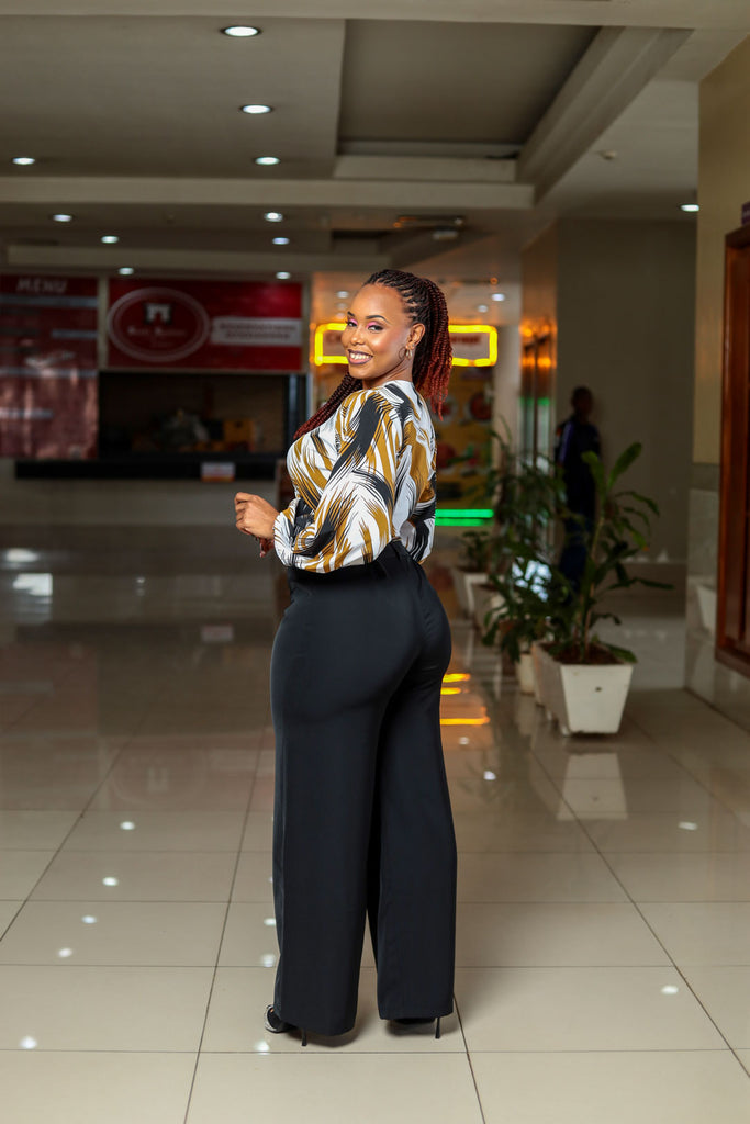 SA Puff Sleeve Wrap Top