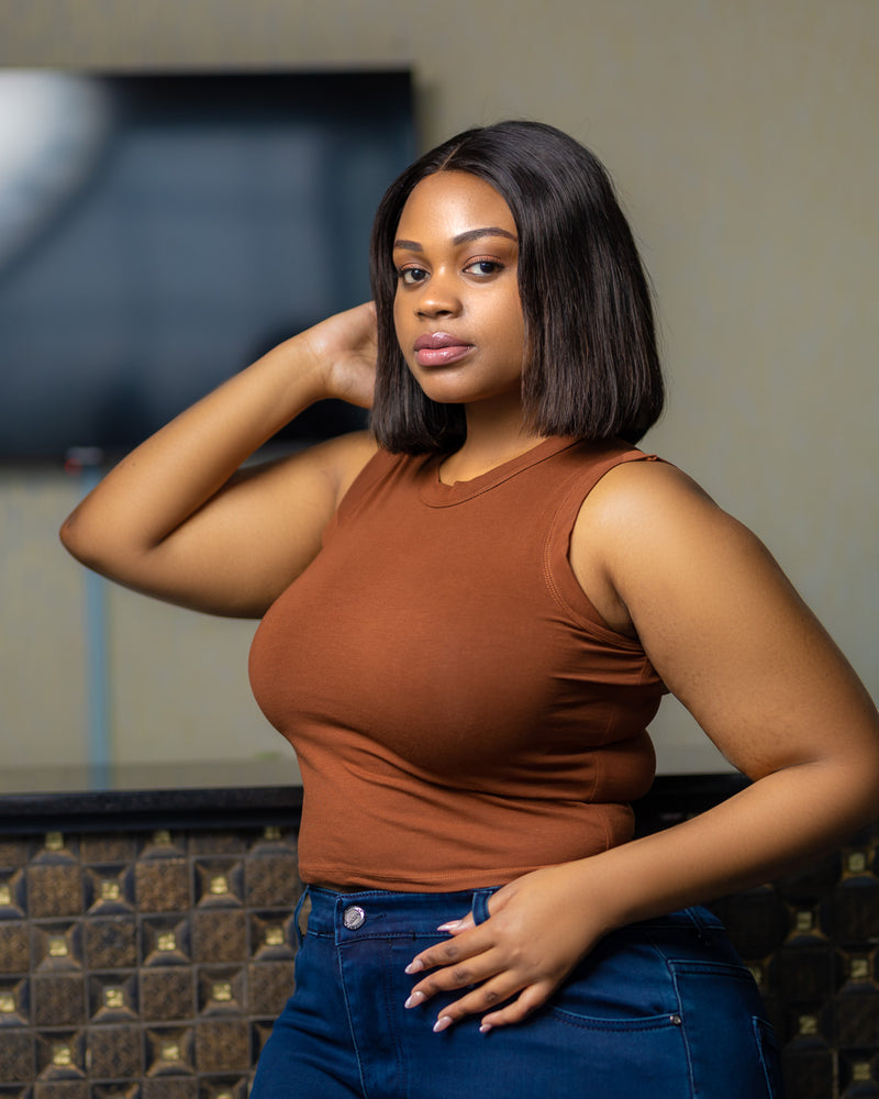 SA Rust Sleeveless Tank Top