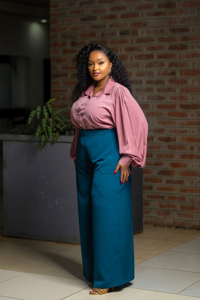 SA Mesa Rose Puff Sleeved top