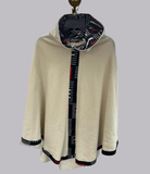 SA Cream Hooded Poncho