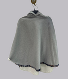 SA Grey Hooded Poncho