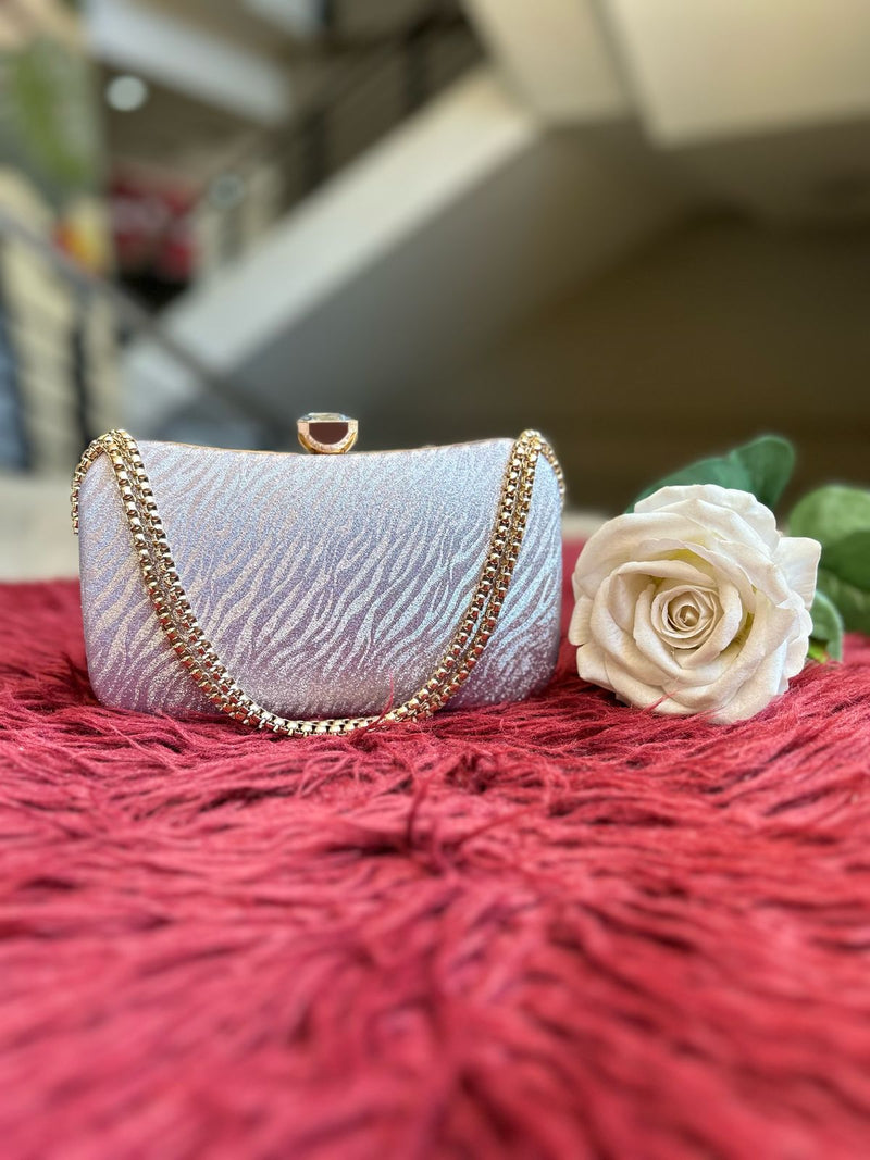 Rectangular Diamond Head Clutch Bag