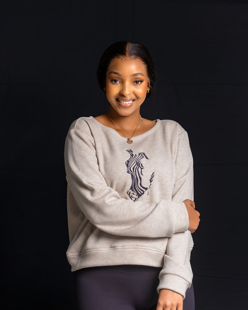 Sweatshirt Beige - Lady Zebra - Sarai Afrique