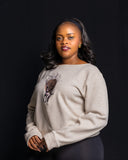 Sweatshirt Beige - Grazing Antelope - Sarai Afrique