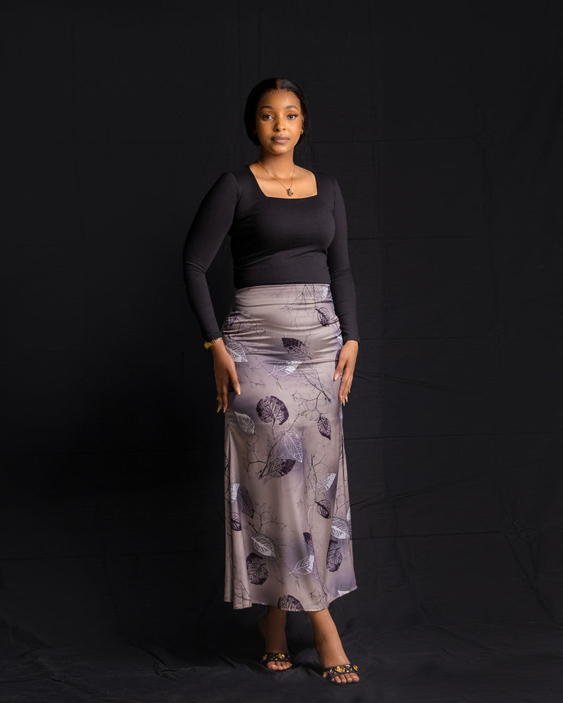 Long Sleeve Tank Top - Black - Sarai Afrique