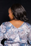 Open Sleeve V-back Top