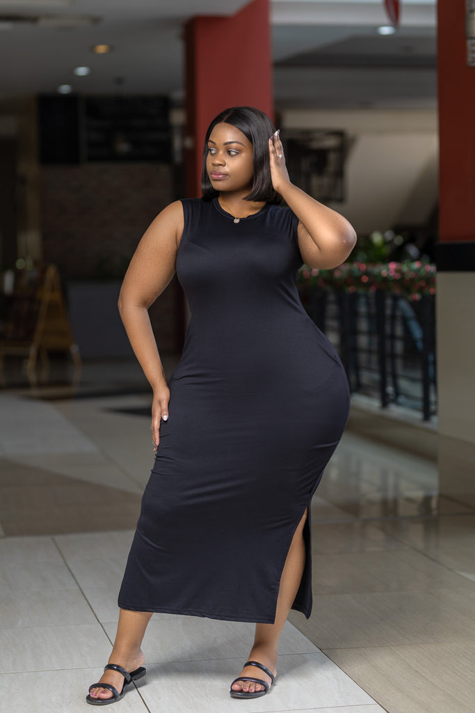 Sleeveless bodycon maxi dress Sarai Afrique Sleeveless bodycon maxi dress Sarai Afrique