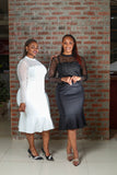 Black Pearl Lace Dress