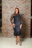 Black Pearl Lace Dress