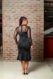 Black Pearl Lace Dress