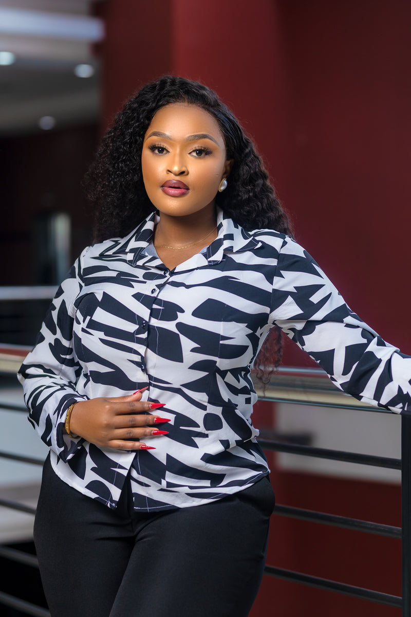 SA Black and White Top