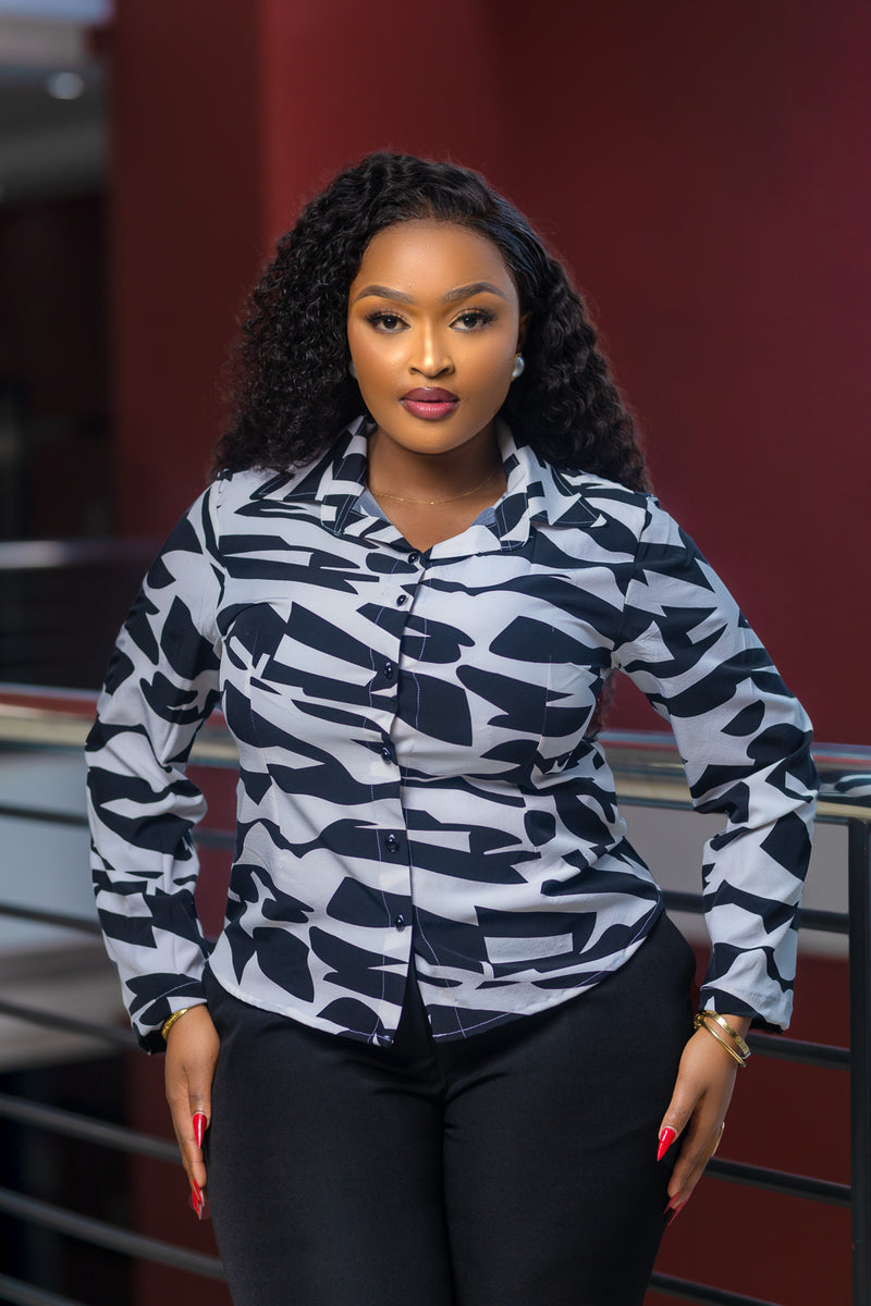 SA Black and White Top