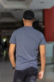 Buttoned round neck tshirt