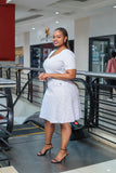 Lilac Vneck Shift Dress