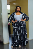 Black and White Pallazo Set