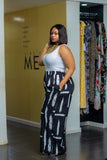 Black and White Pallazo Set