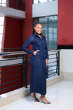Denim Maxi Shirt Dress