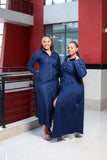Denim Maxi Shirt Dress