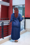 Denim Maxi Shirt Dress
