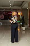 SA Puff Sleeve Wrap Top