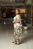 Beige Pattern kaftan