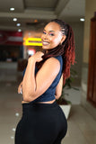 SA Navy Blue Sleeveless Tank Top