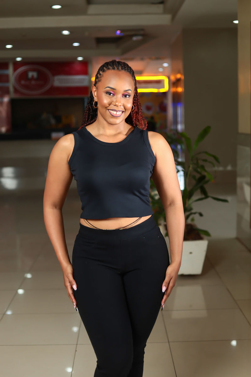 SA Black Sleeveless Tank Top