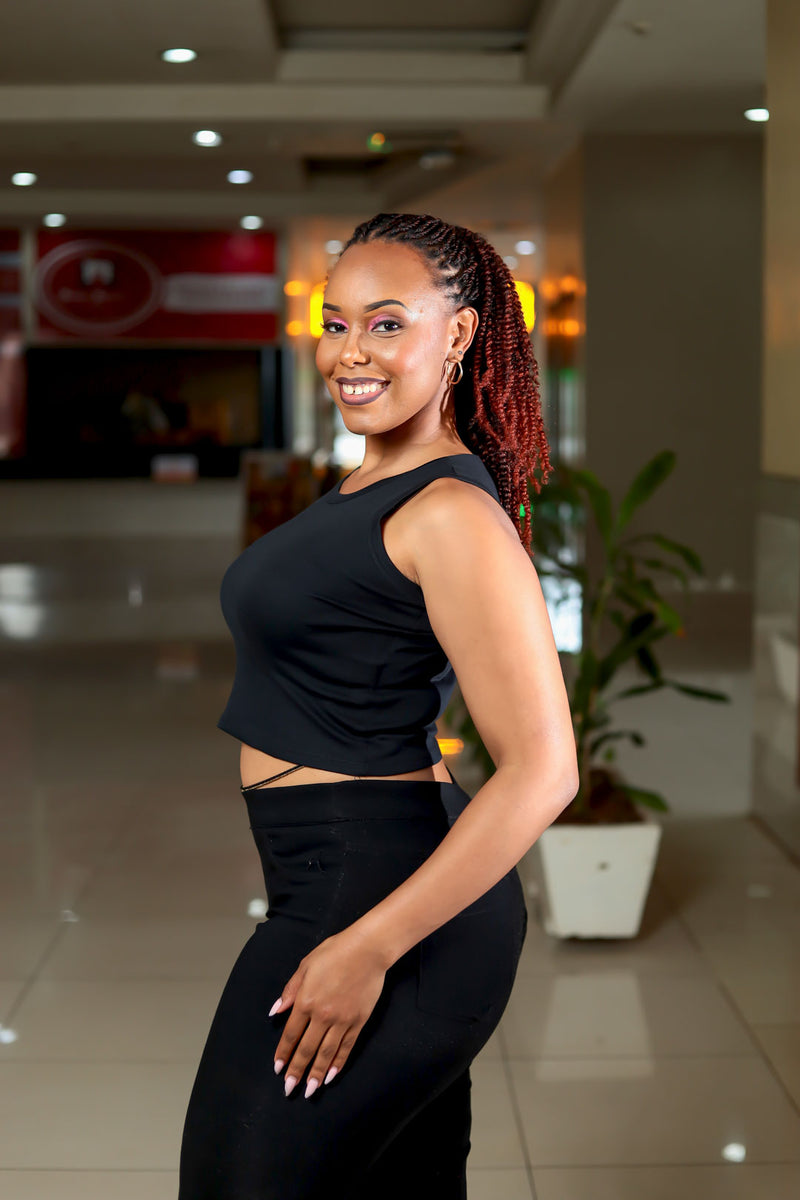 SA Black Sleeveless Tank Top