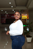 SA White Long Sleeved Tank Top