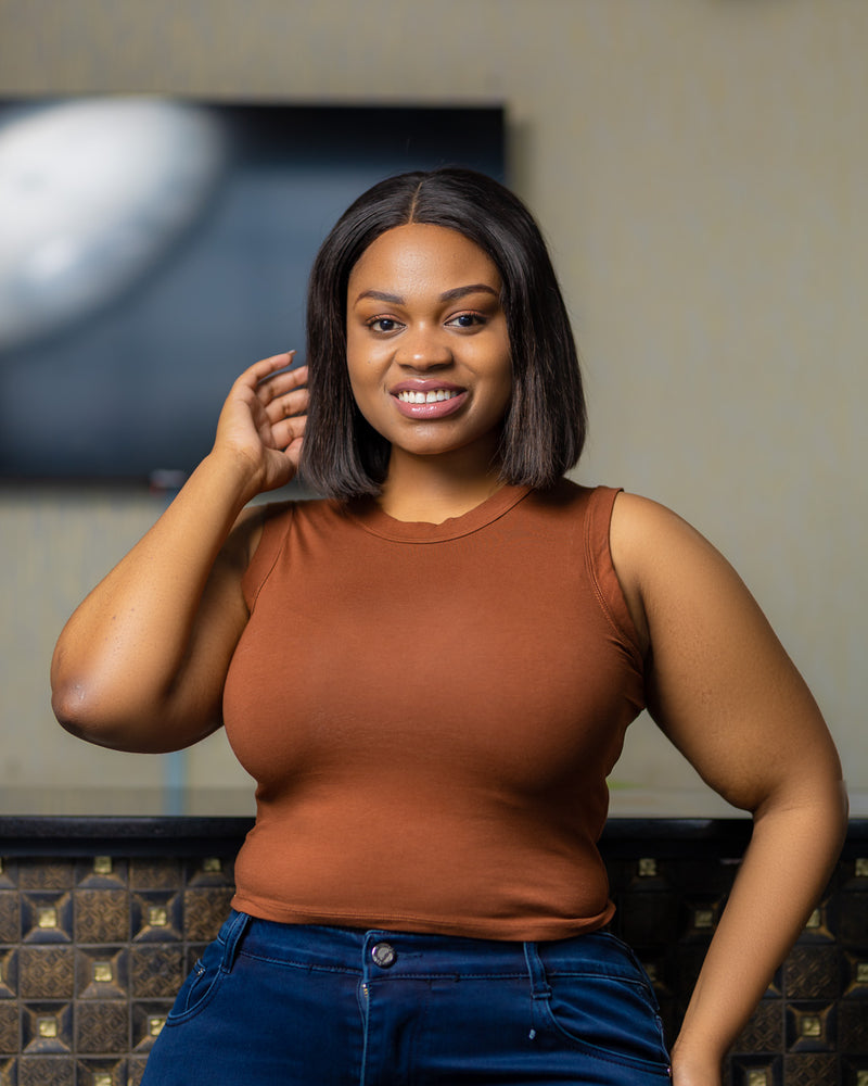 SA Rust Sleeveless Tank Top