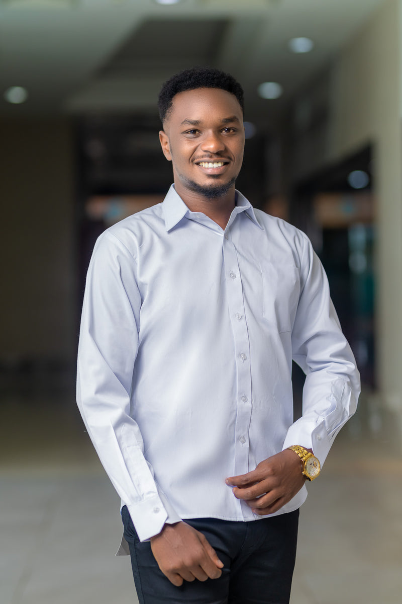 SA long sleveed white men shirt