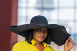 Black Straw Women Summer Hat