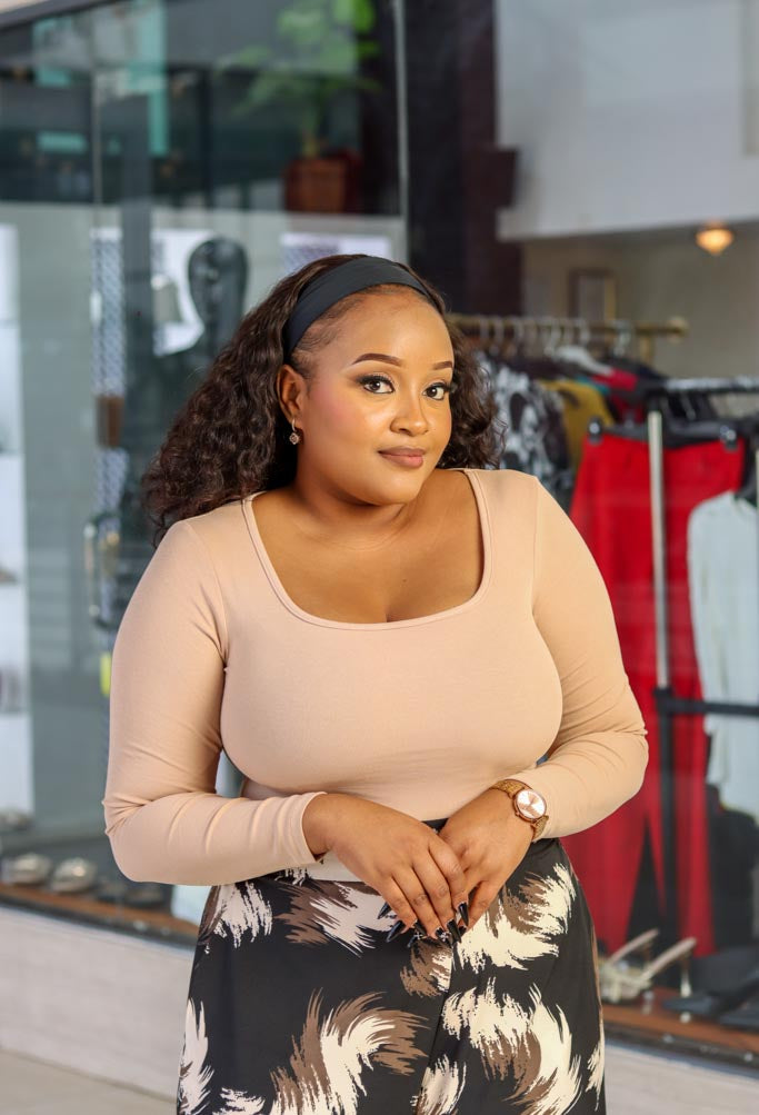 Square Neck Body Suit - Sarai Afrique