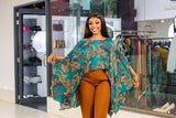 Kaftan Top Pailsey print