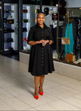 Black pilot Aline Dress
