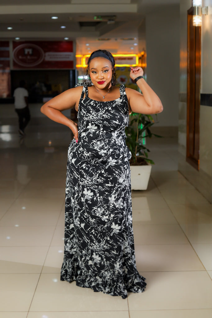 Aline Maxi Dress with Gathers