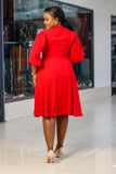 Scarlet Puff Sleeve Dress - Sarai Afrique