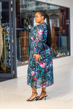 Teal Garden Dress - Sarai Afrique