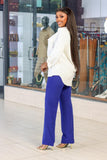 Royal blue official slim fit pants - Sarai Afrique