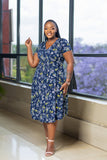 LT Navy Floral Dress