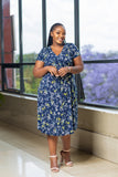LT Navy Floral Dress