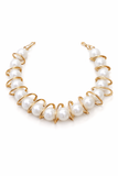 Luna Loop Pearl Neckpiece - Sarai Afrique