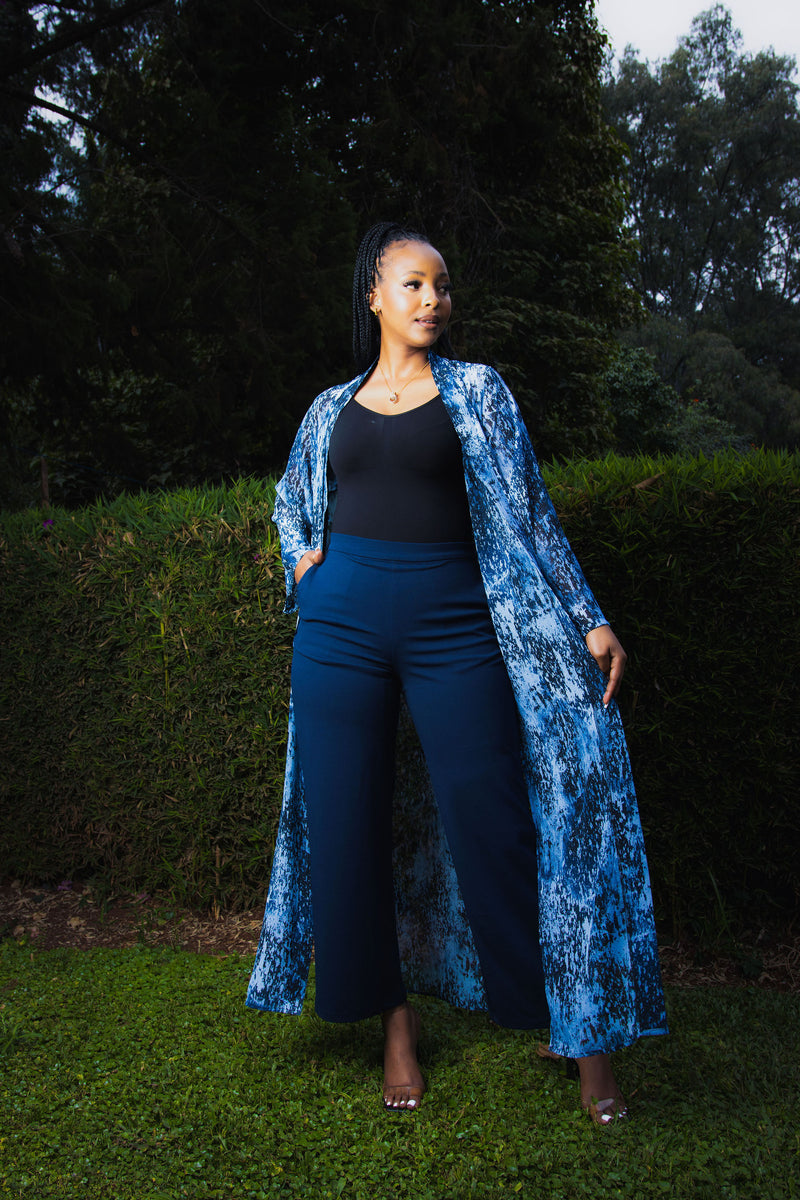SA Navy Blue Wide Leg Official Pants