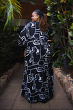 Black and white print pallazo