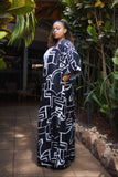 Black and white print pallazo