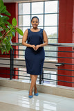 Navy blue dress suit